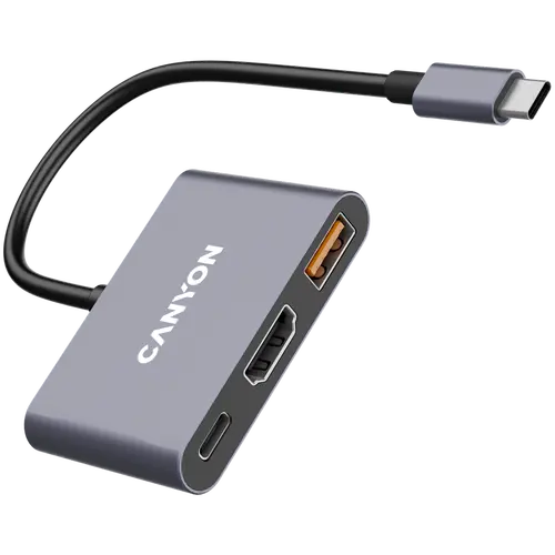CANYON hub DS-4 3in1 USB-C Grey - image 2