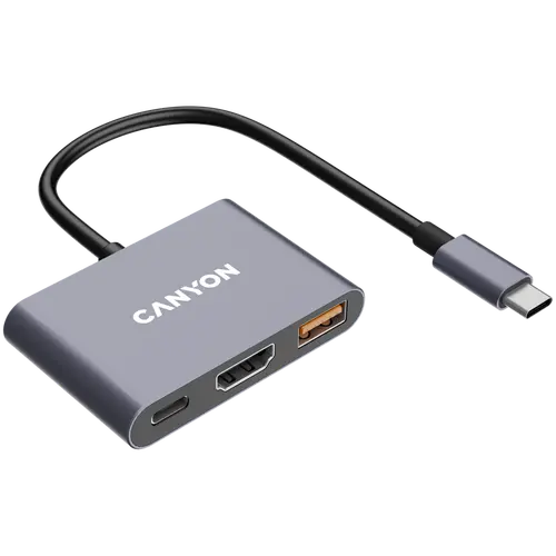 CANYON hub DS-4 3in1 USB-C Grey - image 3