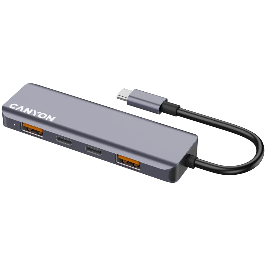 CANYON hub DS-18 5in1 USB-C gri