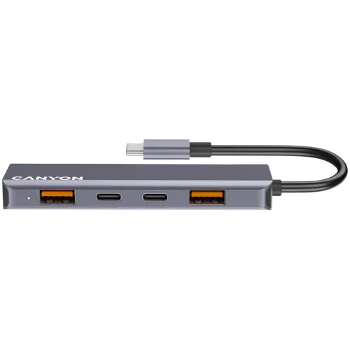 CANYON hub DS-18 5in1 USB-C Grey - image 1