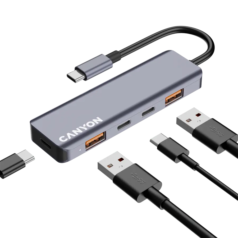 CANYON hub DS-18 5in1 USB-C gri - image 4