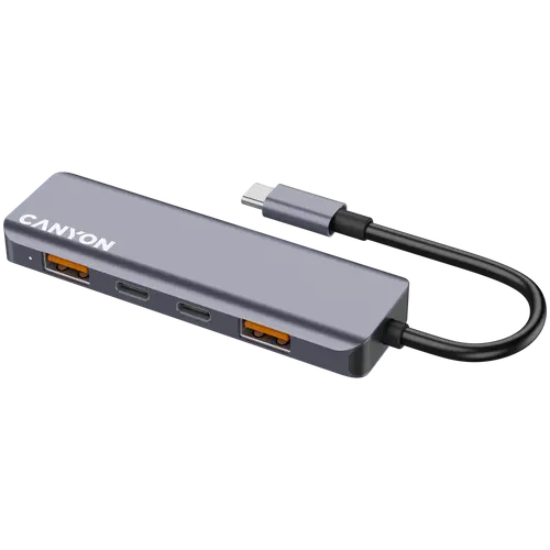CANYON hub DS-18 5in1 USB-C gri - 1