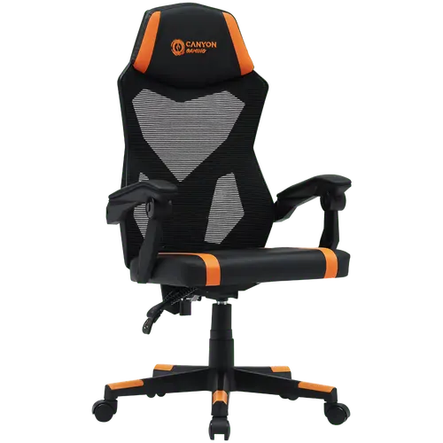 CANYON scaun gaming Flow MCH01 Mesh negru portocaliu - 2