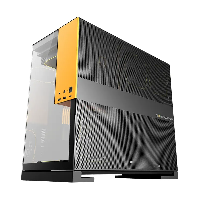 Geometric Future кутия Case EATX - Model 5 Black/Yellow - image 3
