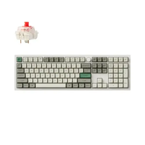 Μηχανικό πληκτρολόγιο Keychron Q6 Max QMK Shell White - Gateron Jupiter Red - 1