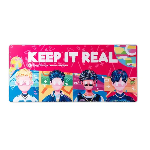 Covor de birou Keychron - Rapper Keep it Real - 1