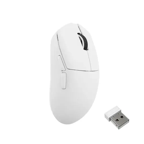 Геймърска Безжична мишка Lemokey G1 8K, Matte White - image 1