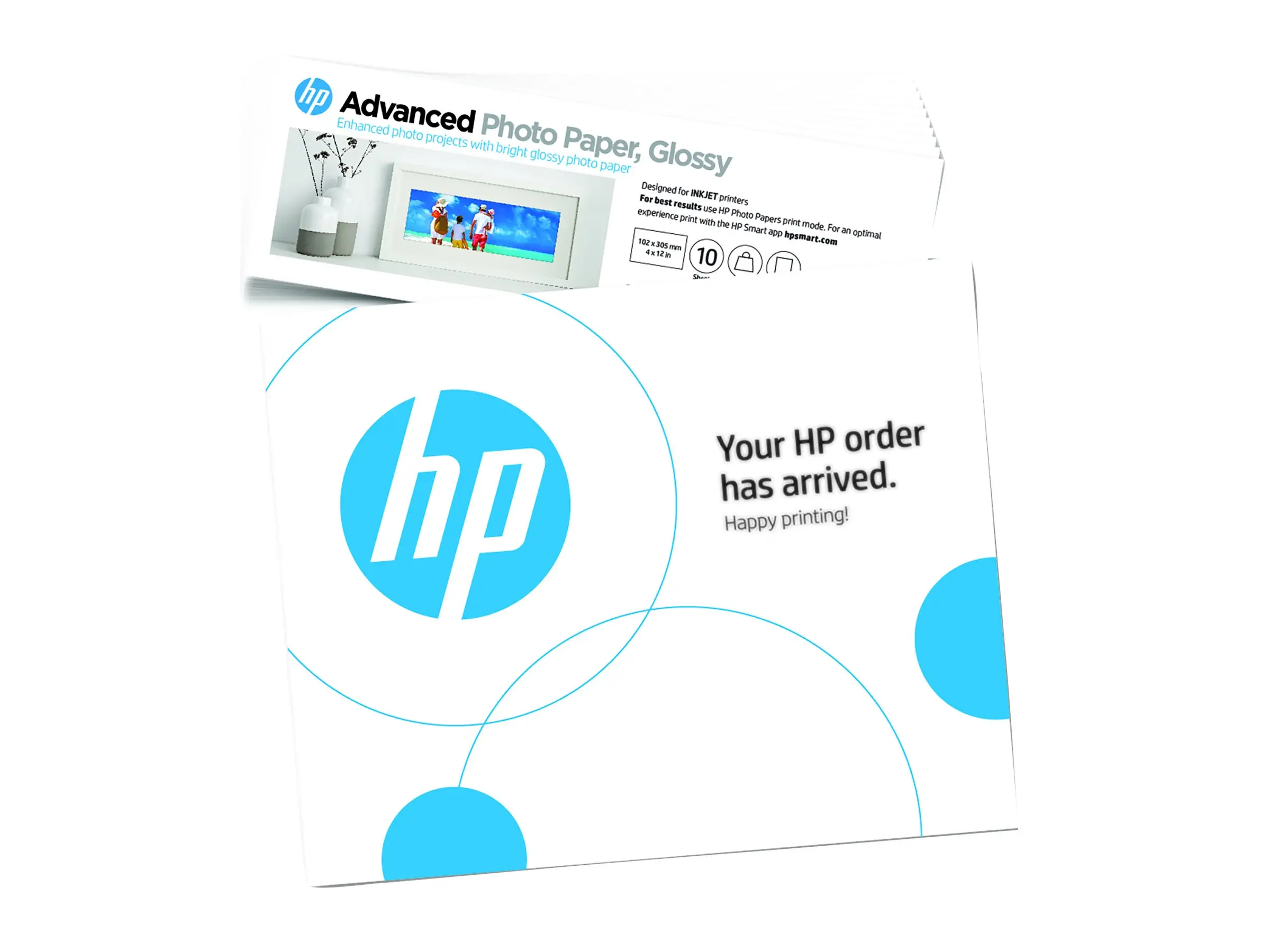 Φωτογραφικό χαρτί HP Advanced γυαλιστερό 4x12 in 10 x 30.5 cm - 10 φύλλα