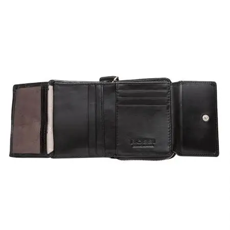 Portofel pentru femei culoare negru ROSSI - 5