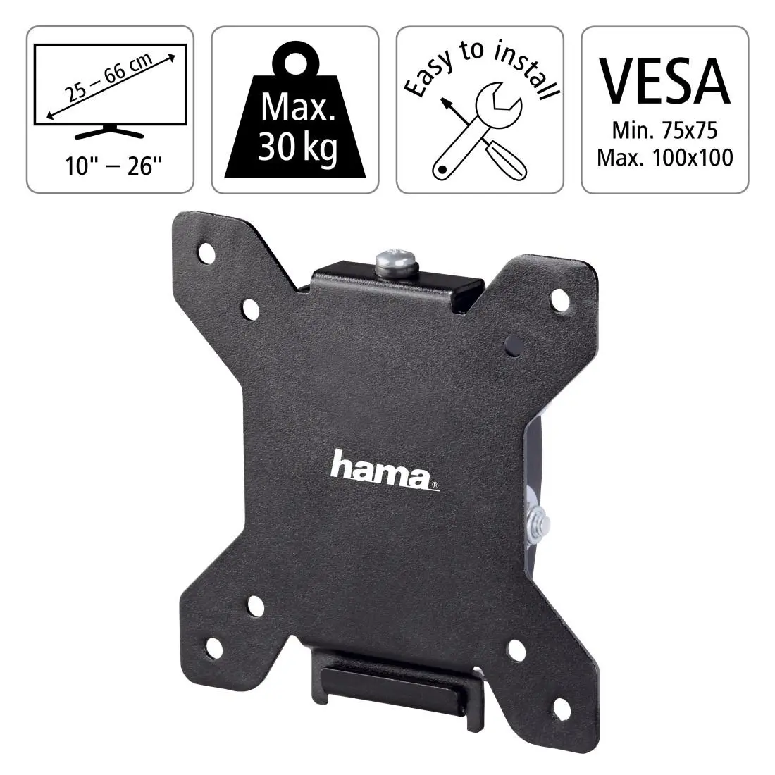 HAMA Suport de perete pentru TV, înclinabil, 66 cm (26") până la 30 kg - image 3