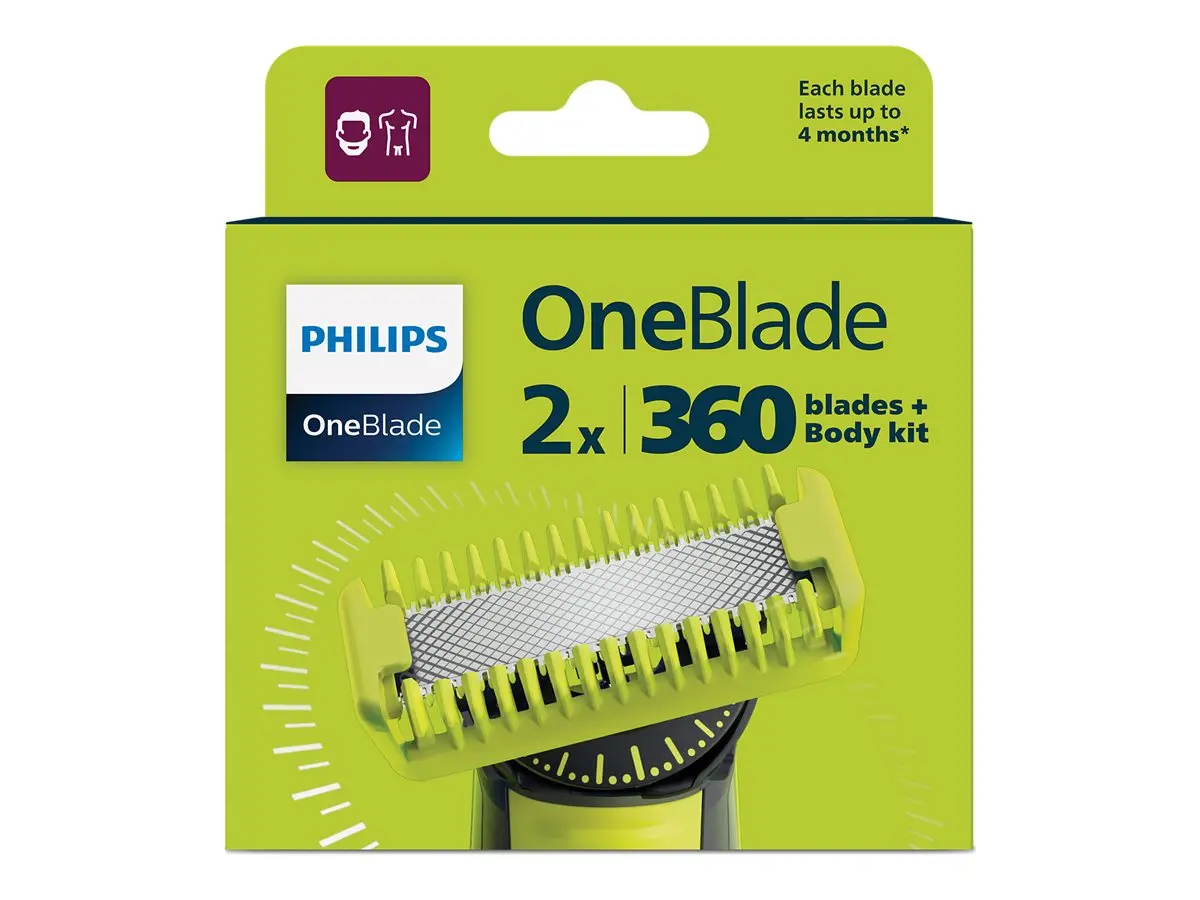 PHILIPS OneBlade ανταλλακτικές λεπίδες 2 x 360 Blades και 1 Body Kit - image 3