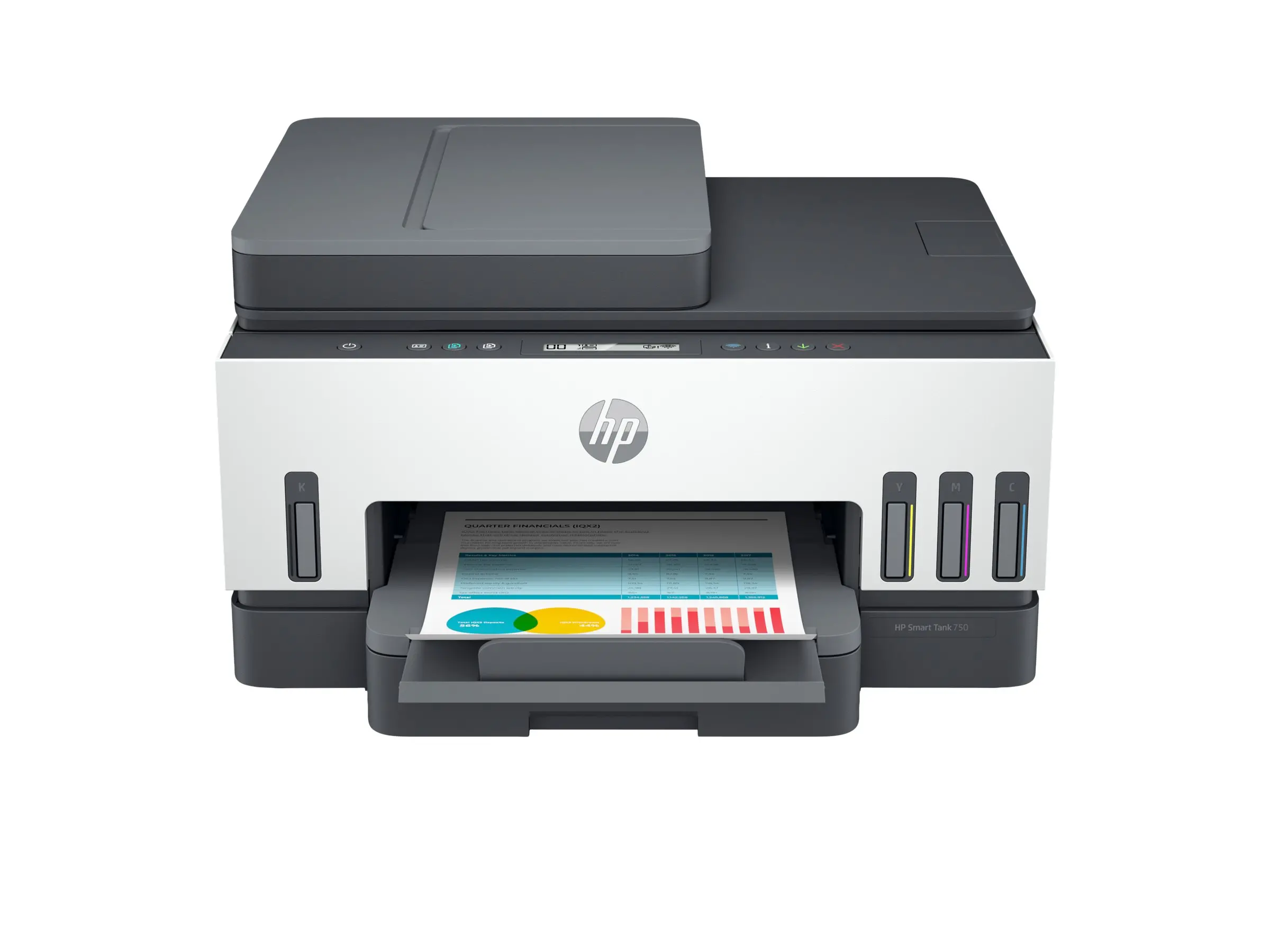 HP Smart Tank 750 All-in-One A4 Color Dual-band WiFi Ethernet Print Scan Copy Inkjet 15/9ppm - image 1