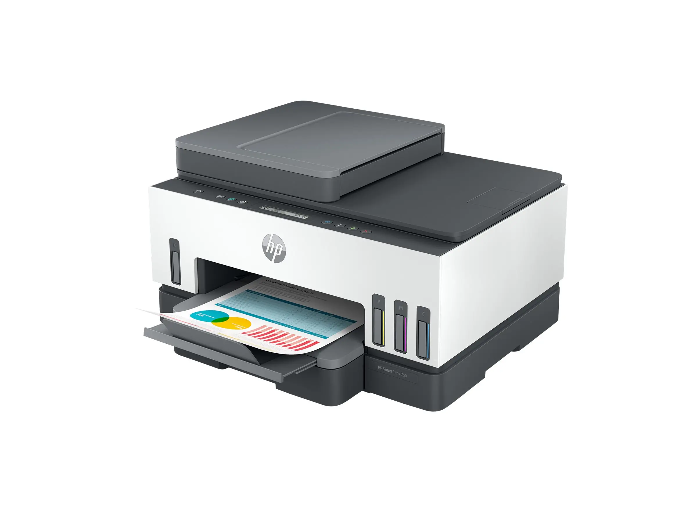 HP Smart Tank 750 All-in-One A4 Color Dual-band WiFi Ethernet Print Scan Copy Inkjet 15/9ppm - image 2