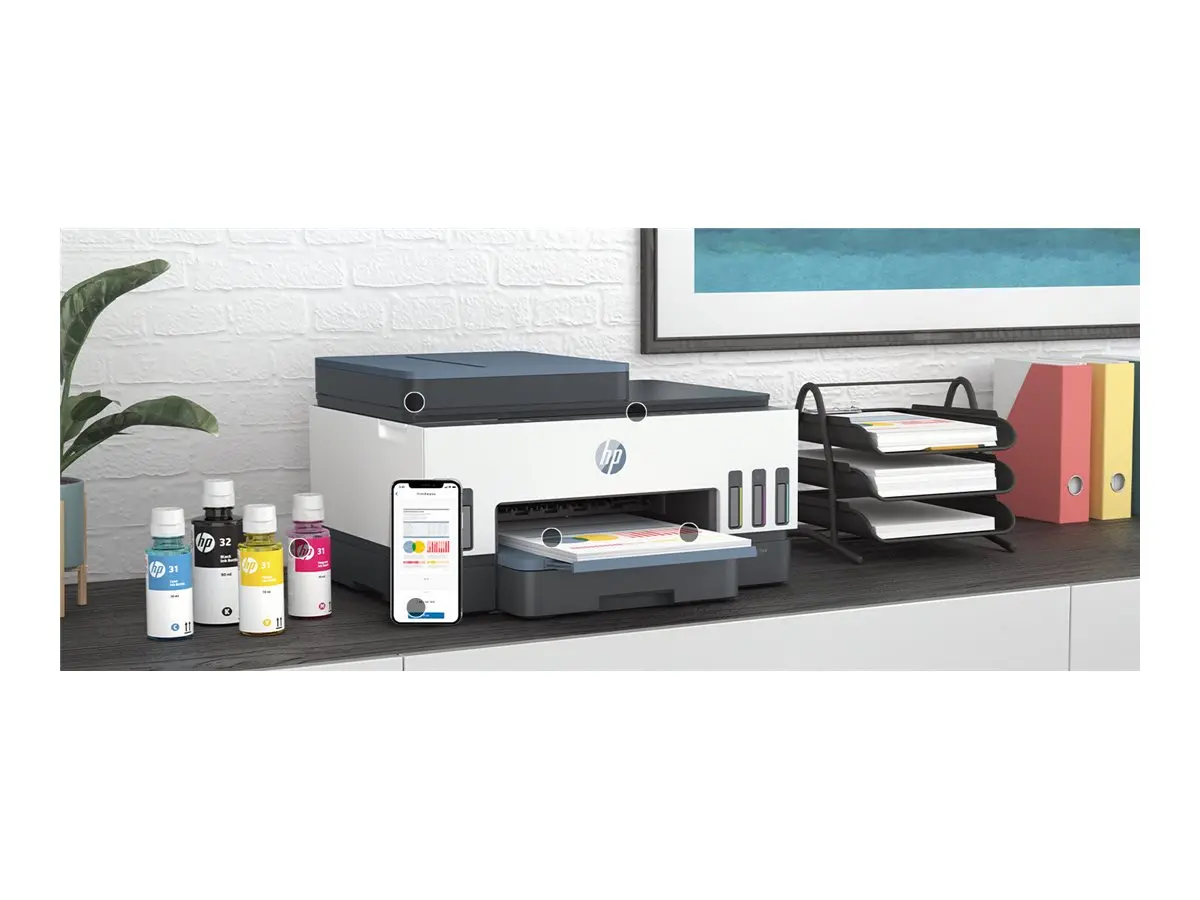 HP Smart Tank 750 All-in-One A4 Color Dual-band WiFi Ethernet Print Scan Copy Inkjet 15/9ppm - image 3