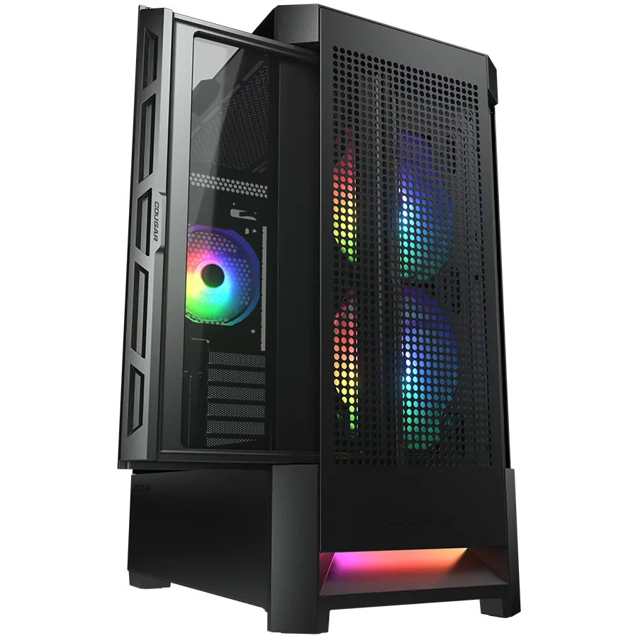 COUGAR AIRFACE RGB PC Case, Mid Tower, Black - image 1