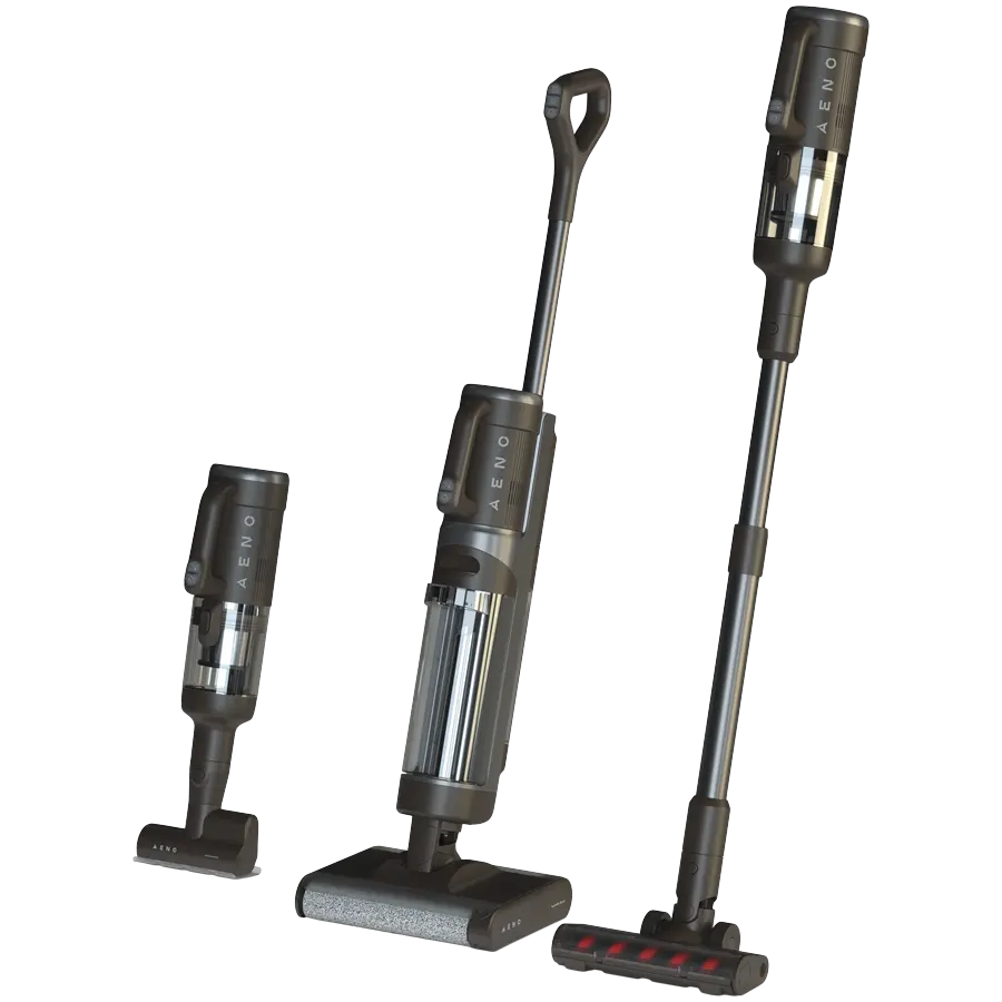 Aeno Aspirator fără fir Transformer, Curățare umedă și uscată, 200W, 4000mAh; 14kPa; 21,6V, 2 role, autocurățare și uscare
