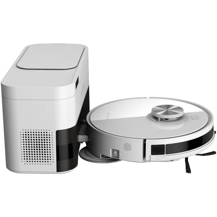Robot de curățenie cu colector de praf, alb, 2în1 și rezervor de praf, 4000pa, baterie 3200mAh - image 2