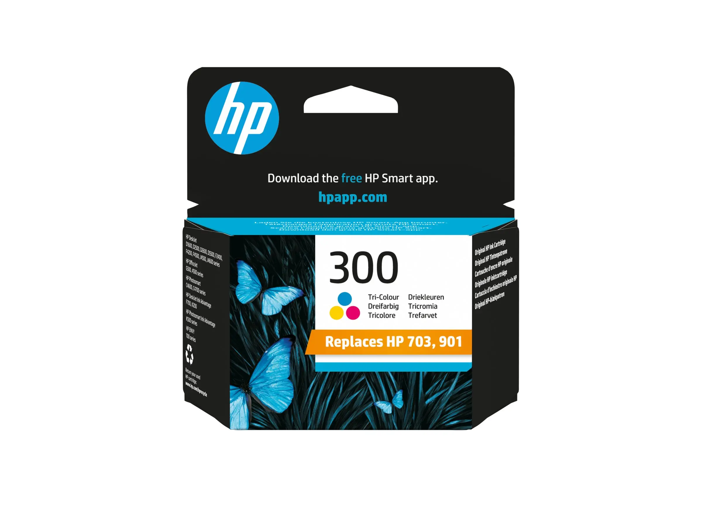 HP 300 original ink cartridge tri-colour standard capacity 4ml 165 pages 1-pack with Vivera ink - image 2