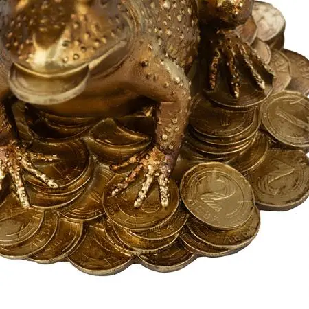 Statuetă broască cu monede leva - image 1
