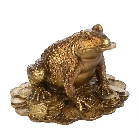 Statuetă broască cu monede leva - 3
