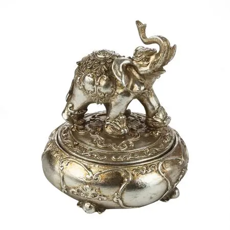Cutiuță cu statuetă elefant - 1