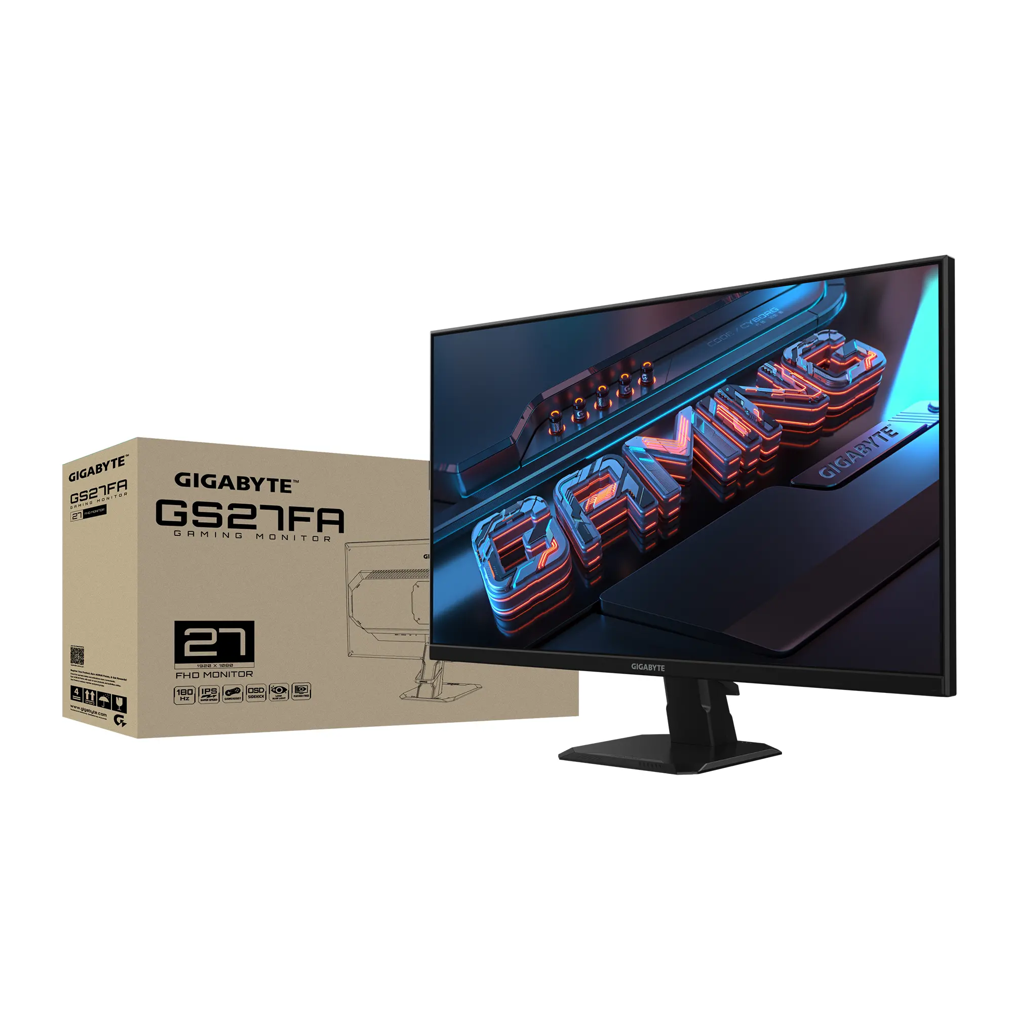 Монитор Gigabyte GS27FA - 27 inch SS IPS FHD(1920x1080), 180 Hz, 1 ms, HDR Ready - image 6