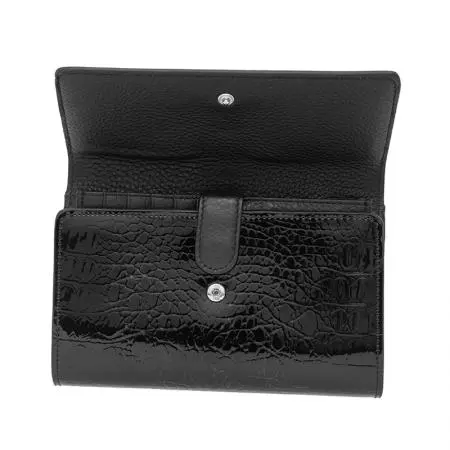 Дамски портфейл ROSSI - черен - image 3