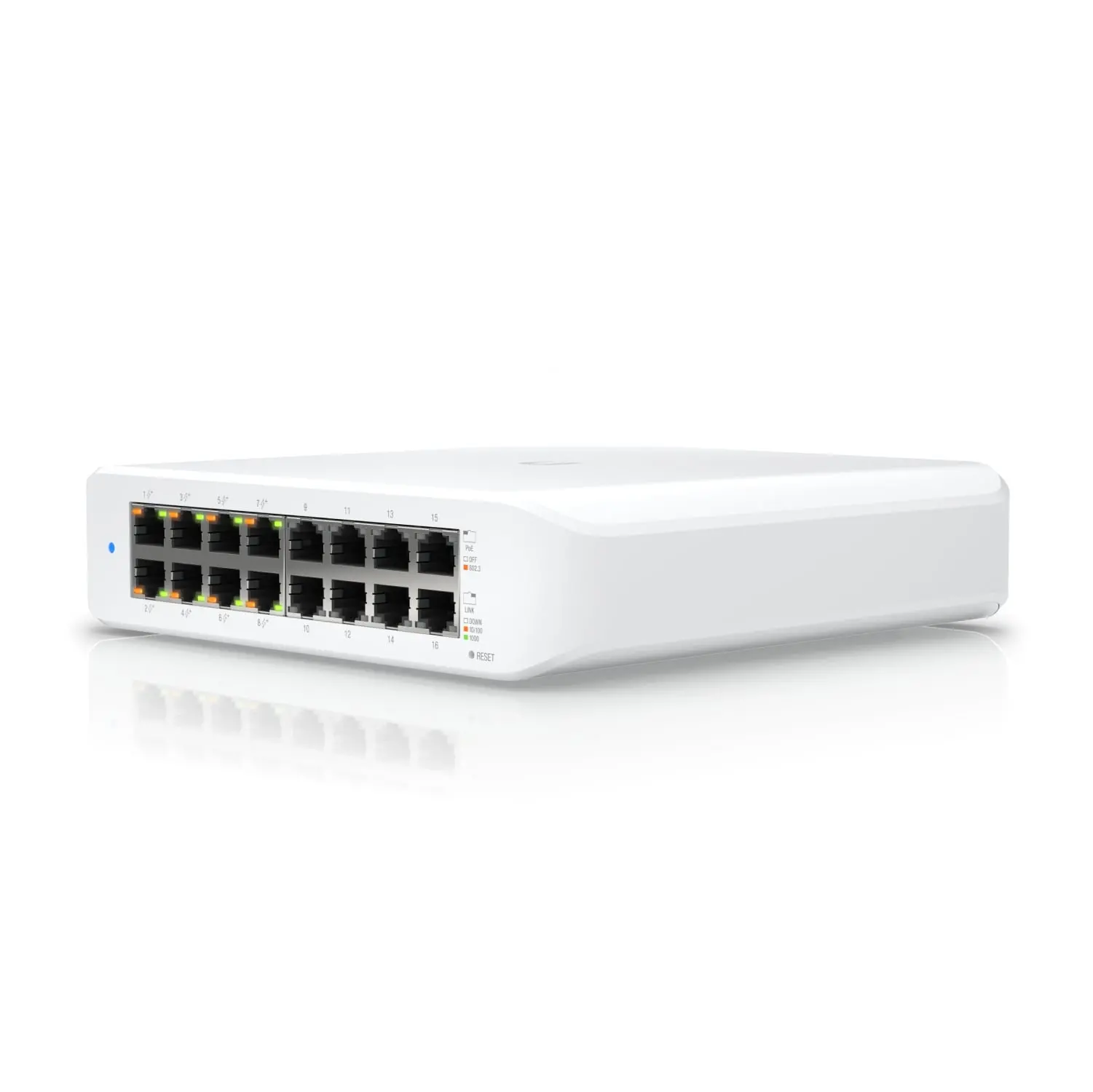 Комутатор Ubiquiti USW-Lite-16-POE, 8x Gbit PoE, 8x GBit, 45W