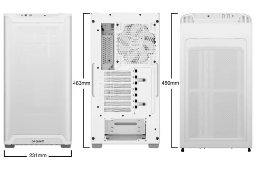 be quiet! кутия Case ATX - Pure Base 501 Airflow Window White - image 1