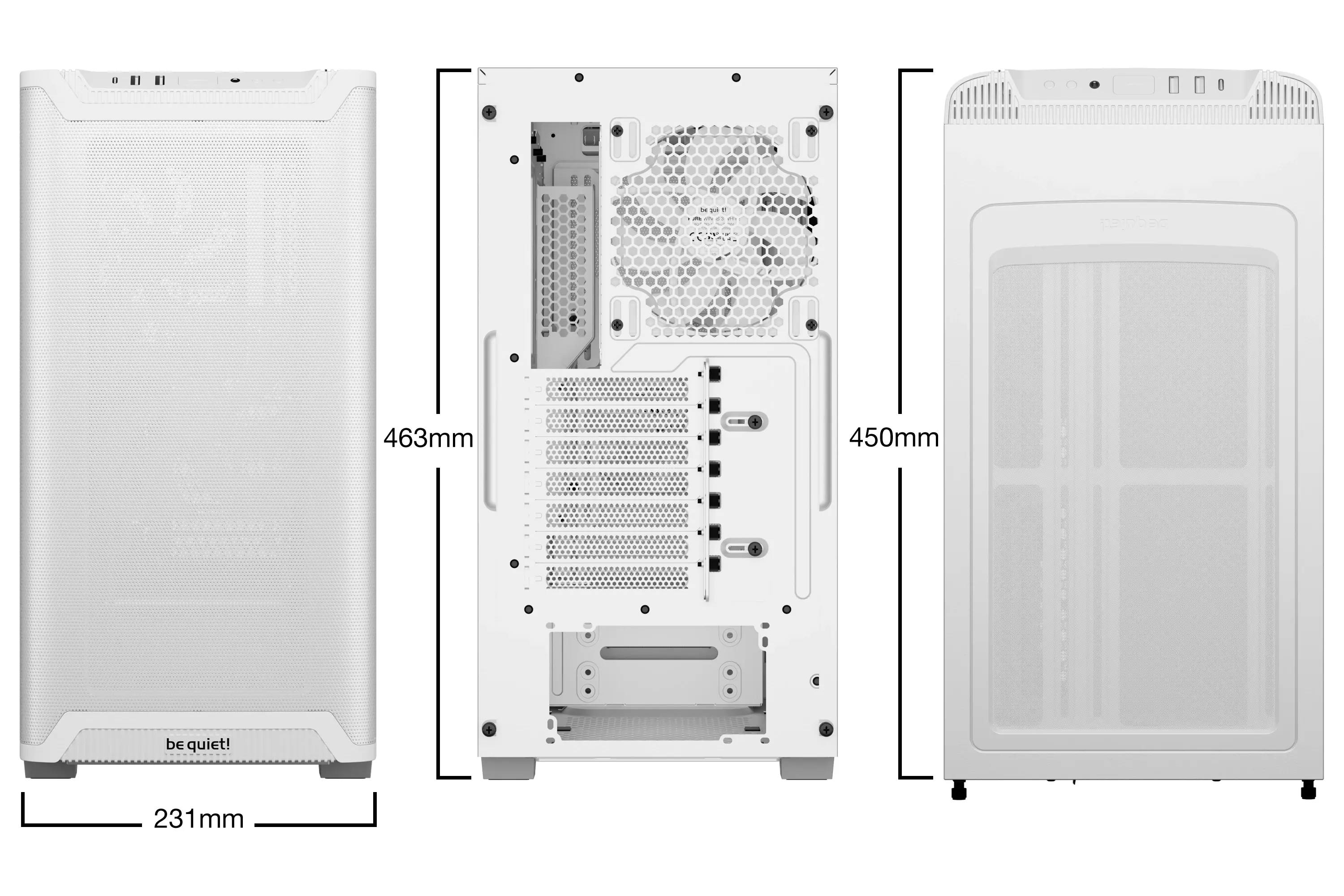 be quiet! Κουτί Case ATX - Pure Base 501 Airflow Λευκό - image 1