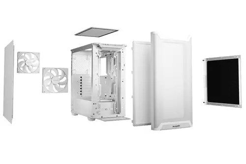 be quiet! кутия Case ATX - Pure Base 501 Airflow White - image 3