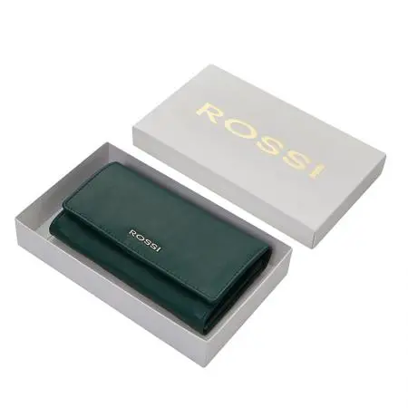 Дамско портмоне в елхово зелено ROSSI - image 1