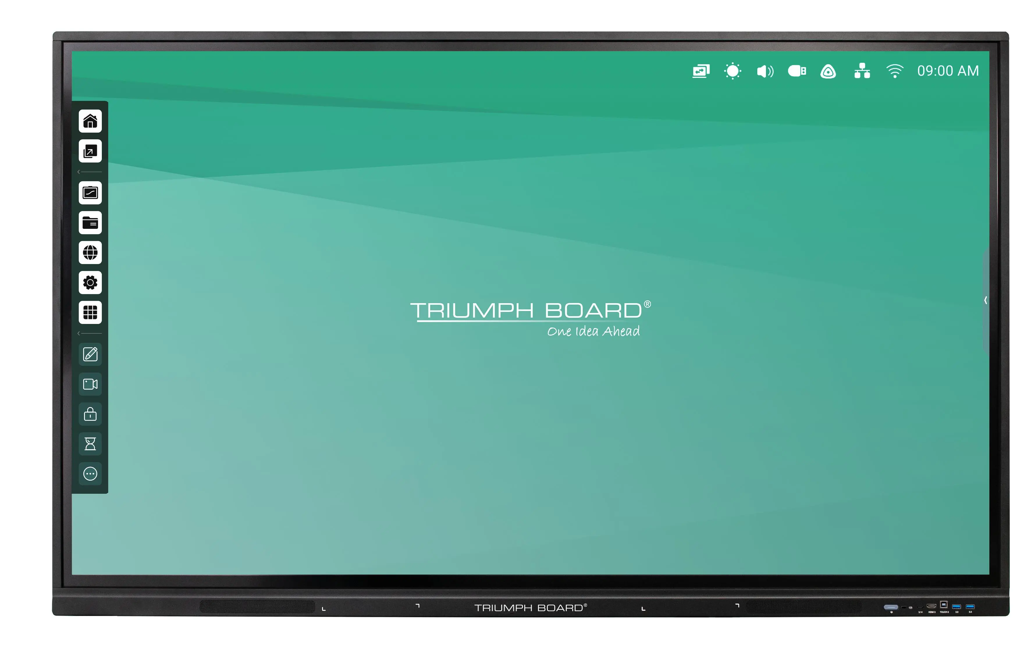 Display interactiv multi-touch TRIUMPH BOARD 86" IFP, Panou negru, Android 13