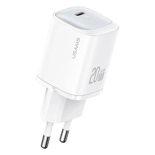 Γρήγορος φορτιστής Usams 20W GaN, λευκό - 1