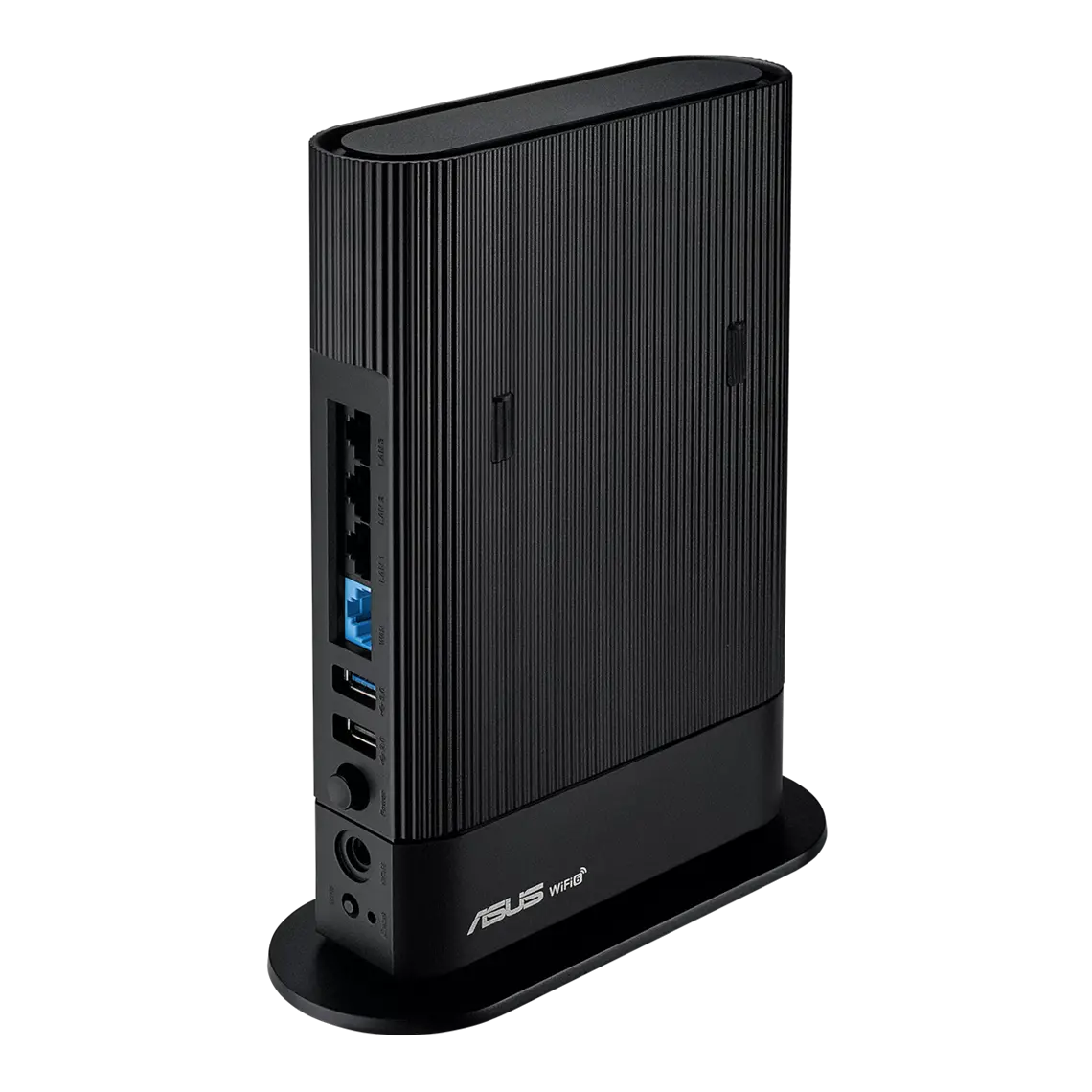 Рутер, Asus Wireless Router, RT-AX59U, AX4200, Dual-Band, Quad-Core 2.0GHz CPU, 128MB/512MB Flash/RAM, Gigabit, AiProtection Pro, Adaptive QoS, Instant Guard, VPN Fusion, IPTV, OFDMA, Beamforming, Port forwarding, AiMesh, Black - image 1