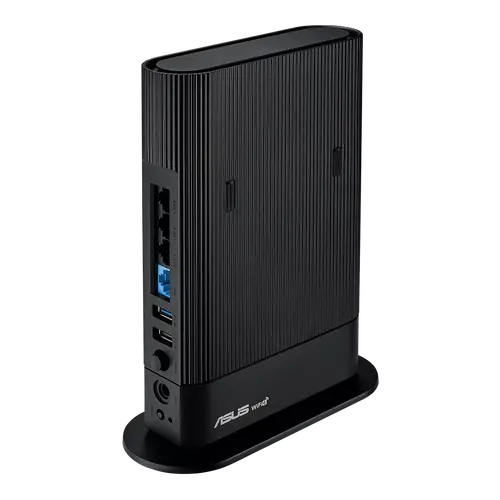 Рутер, Asus Wireless Router, RT-AX59U, AX4200, Dual-Band, Quad-Core 2.0GHz CPU, 128MB/512MB Flash/RAM, Gigabit, AiProtection Pro, Adaptive QoS, Instant Guard, VPN Fusion, IPTV, OFDMA, Beamforming, Port forwarding, AiMesh, Black - image 1