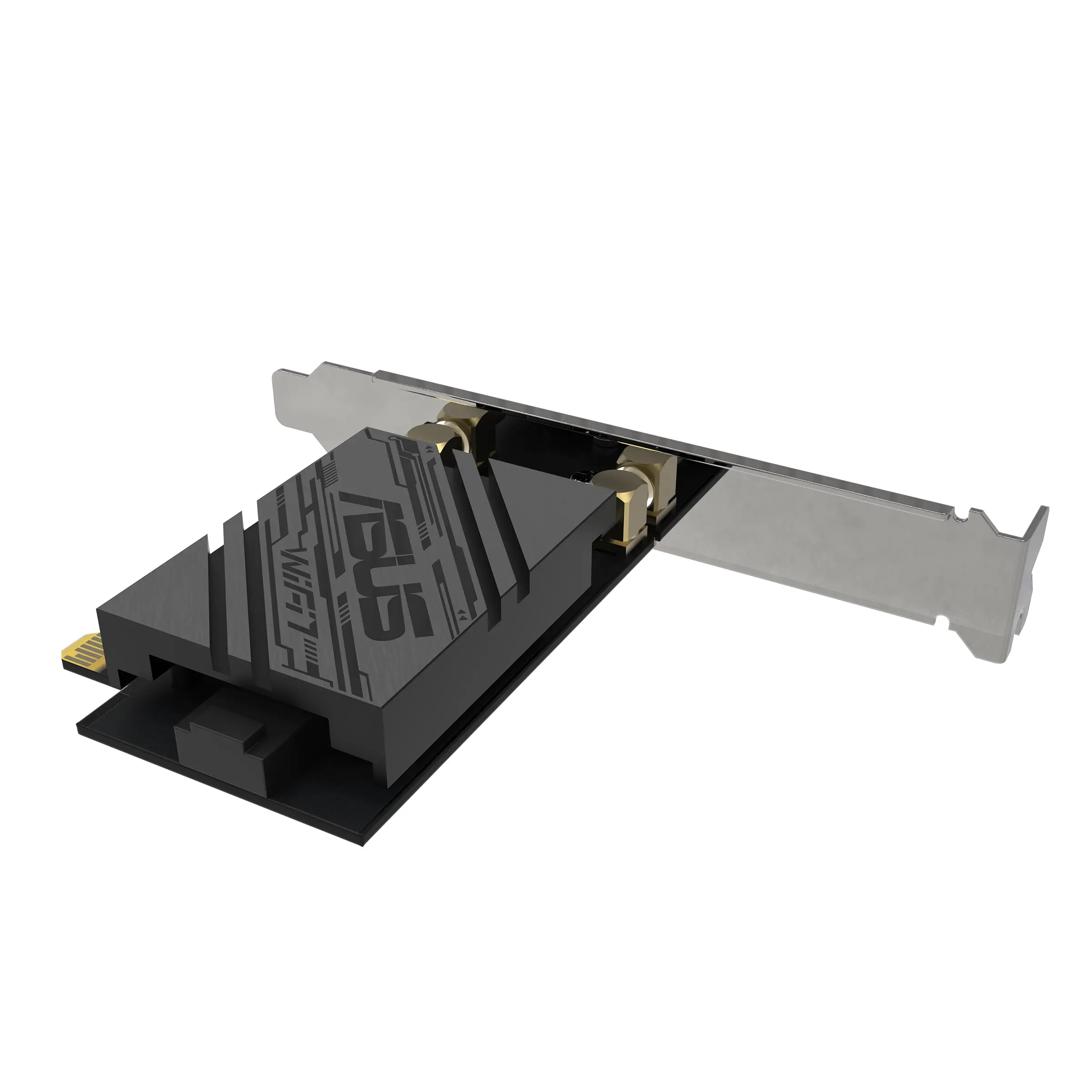 Adaptor, Asus PCI-E, PCE-BE92BT, BE9400, Tri-Band, Bluetooth 5.4, bază magnetică, WPA3, OFDMA, MLO, compatibil doar cu plăci de bază Intel, Negru - image 2