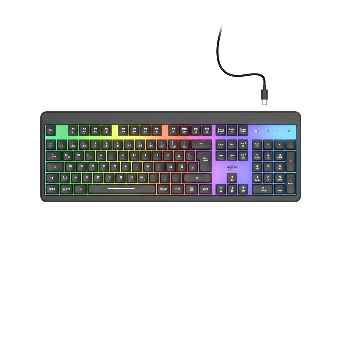Tastatură gaming Hama Urage Exodus 215 Illuminated USB, chirilizată