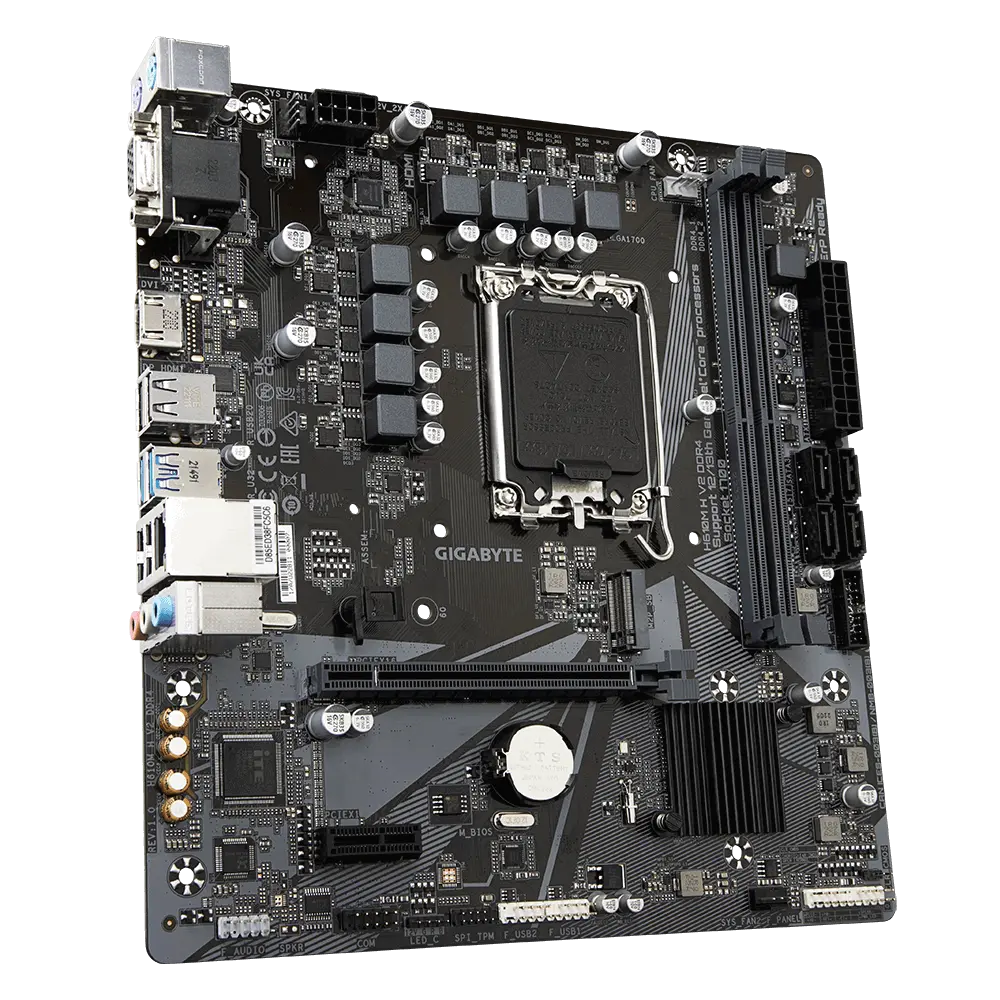 Дънна платка, GIGABYTE GB H610M H V2 /LGA1700 - image 2