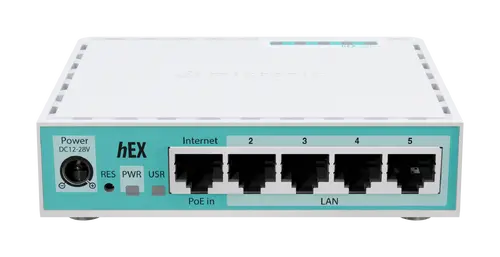 Рутер MikroTik E50UG, hEX refresh, 512MB, 5xGE, RouterOS L4, plastic, PSU, USB - image 1