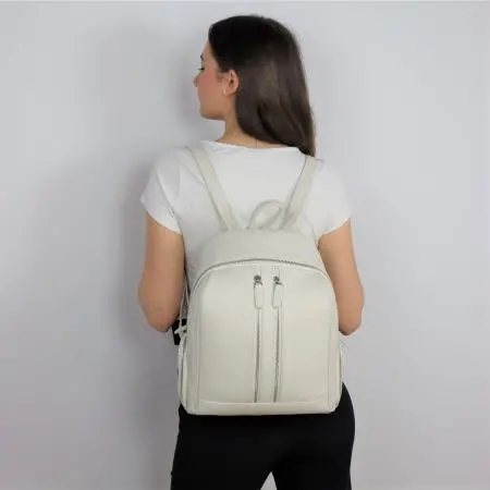 Rucsac de damă culoare Ivoriu – ROSSI - image 4