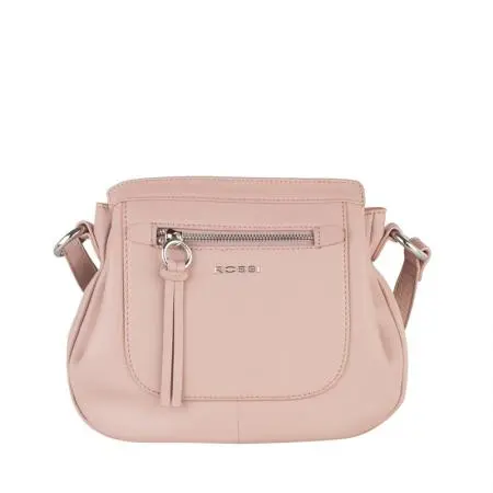 Дамска чанта цвят Перлено розово - ROSSI