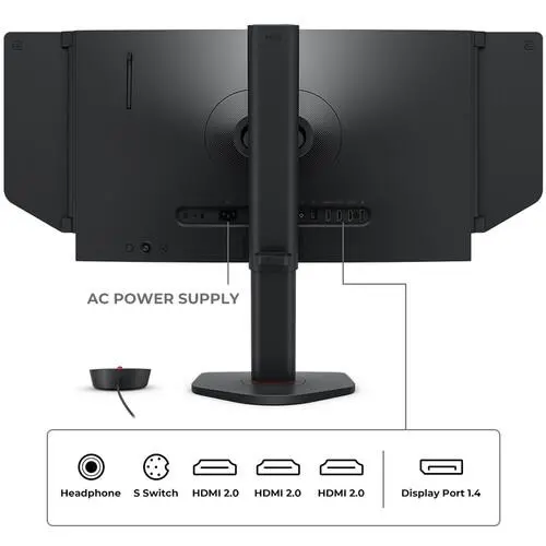 Монитор, BenQ ZOWIE XL2566X+, 24.1", 400Hz, FHD FAST TN, For Esports, CS2, Valorant, DyAc 2, Shield, S Switch, Black eQualizer, Color Vibrance, LBL, Flicker-free, K Locker, XL Setting to Share, 3x HDMI (2.0), DP (1.4), 3.5 Jack, Swivel, Tilt, Height adj. 155mm - image 1
