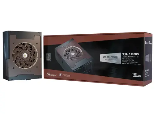 Seasonic захранване PSU ATX 3.1 1600W Titanium PCIe Gen 5 - PRIME NOCTUA EDITION TX-1600 - SSR-1600TR2-NE - image 14