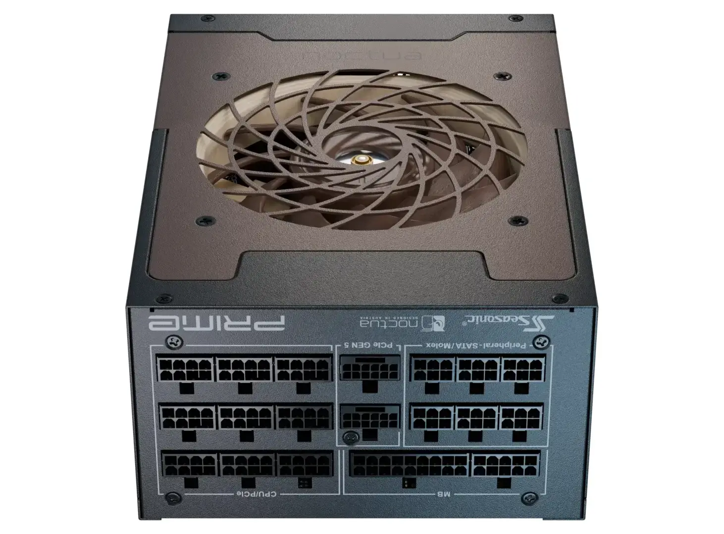 Seasonic захранване PSU ATX 3.1 1600W Titanium PCIe Gen 5 - PRIME NOCTUA EDITION TX-1600 - SSR-1600TR2-NE - image 2