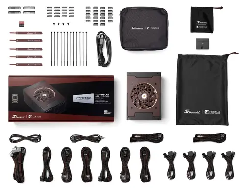 Seasonic захранване PSU ATX 3.1 1600W Titanium PCIe Gen 5 - PRIME NOCTUA EDITION TX-1600 - SSR-1600TR2-NE - image 26