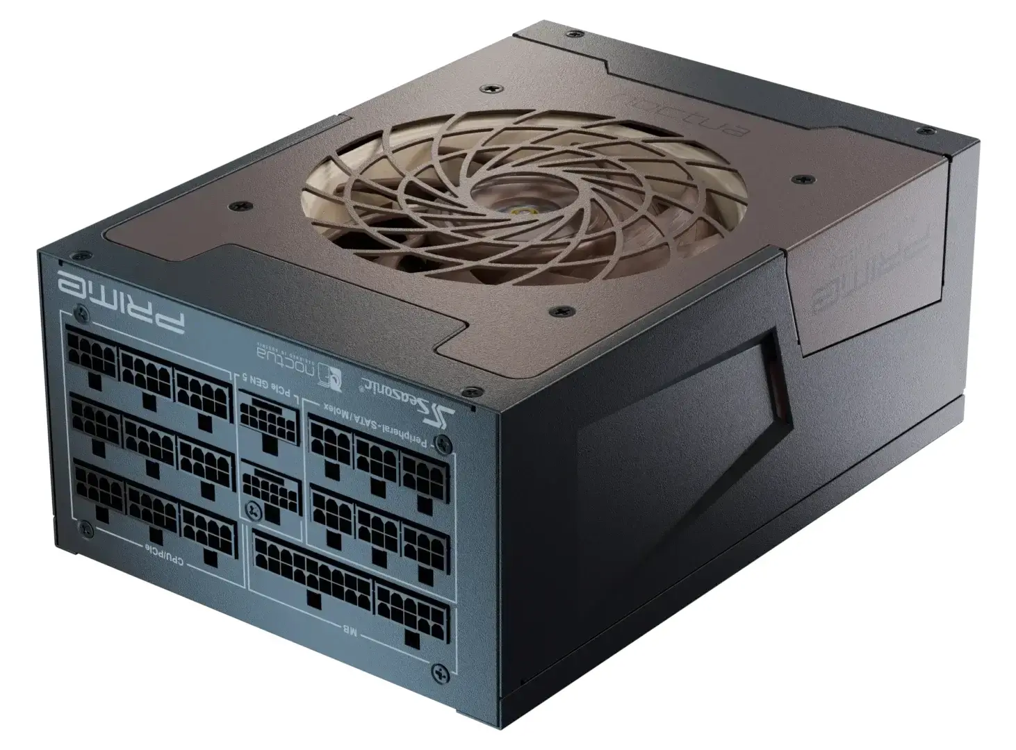 Seasonic захранване PSU ATX 3.1 1600W Titanium PCIe Gen 5 - PRIME NOCTUA EDITION TX-1600 - SSR-1600TR2-NE - image 3