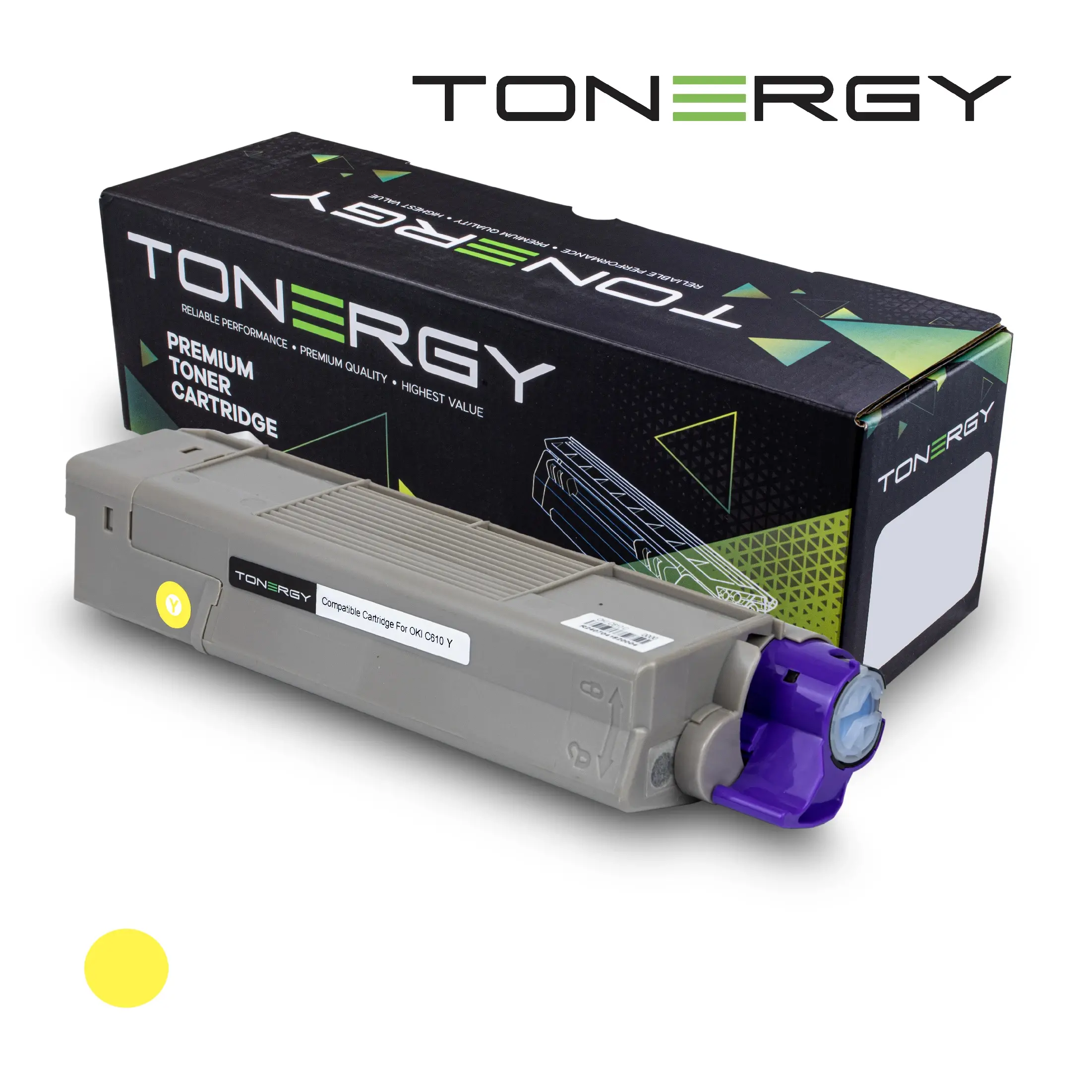 Tonergy συμβατή κασέτα γραφίτη, συμβατή κασέτα γραφίτη OKI 44315301 Κίτρινο, 6k