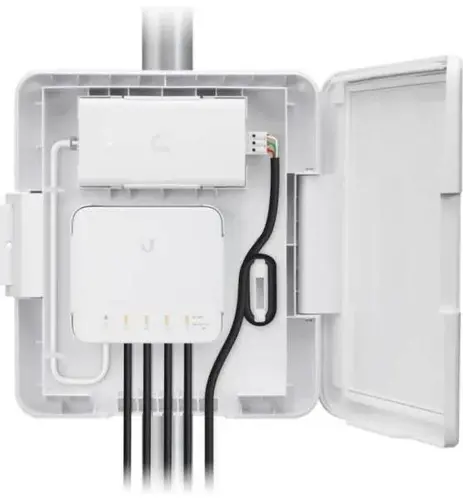 Cutie Ubiquiti USW-Flex-Utility, adaptor PoE 60W, pentru montarea în exterior a USW-Flex - 2