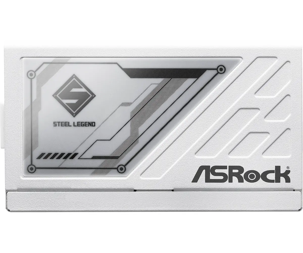 Asrock SL-1000GW, 1000W, 80 Plus GOLD, Fully Modular PSU, Japanese Capacitors, 2x EPS 12V CPU(4+4pin), 1x PCIe5.1 (12+4pin), 3x PCIe (6+2pin), 3x 4-pin connectors, 9x SATA, OCP, SCP, OVP, UVP, OTP, OPP protections, 135 mm Axial Fan, ATX 3.1, White - image 1